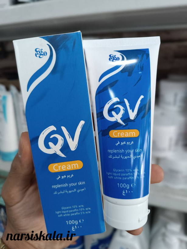 کرم مرطوب کننده قوی کیووی QV مدل Replenish your skin حجم | 100 میل