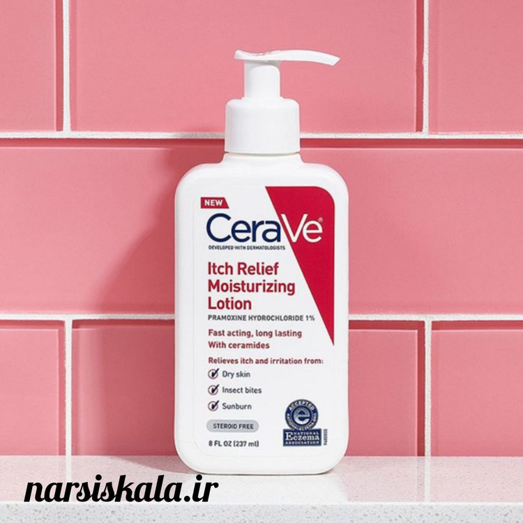 لوسیون کرم مرطوب کننده و ضد خارش سراوی CeraVe مدل Itch Relief حجم 237 میلیلیتر
