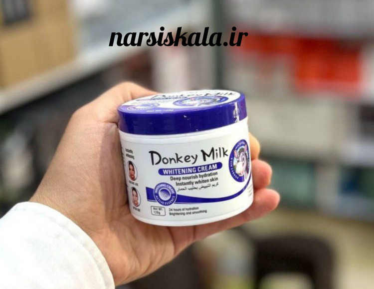 کرم کاسه ای سفید کننده و آبرسان قوی شیر الاغ وکالی Wokali (درب آبی) کد 3051