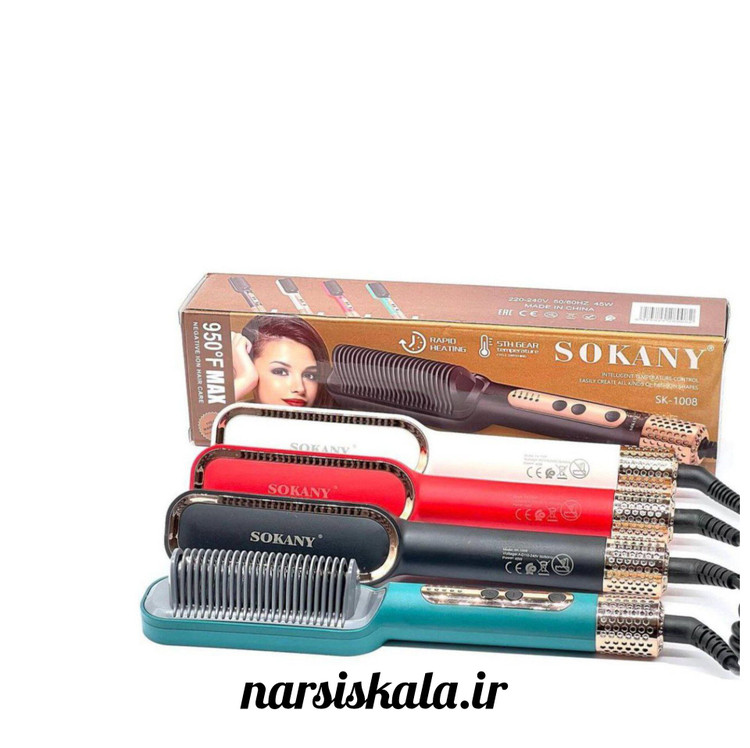 اتو مو شانه ای حرفه ای سوکانی SOKANY SK-1008