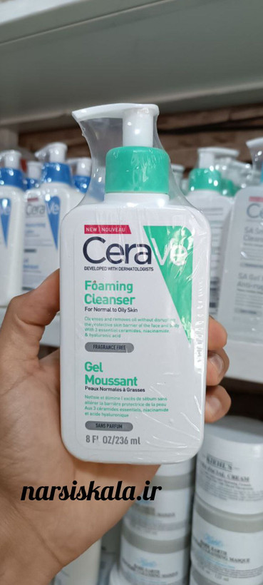 فوم شستشوی صورت سراوی Cerave حجم 236 میل (مخصوص پوست های چرب و نرمال)