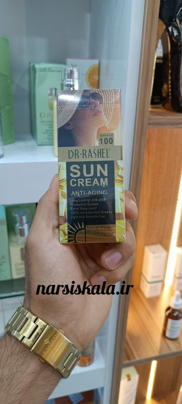 کرم ضد آفتاب بدون رنگ SPF100 دکتر راشل DR RASHEL