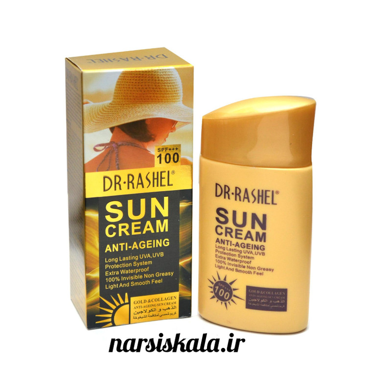 کرم ضد آفتاب بدون رنگ SPF100 دکتر راشل DR RASHEL