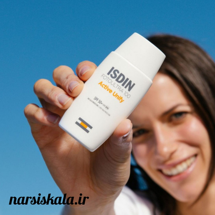 ضد آفتاب اکتیو یونیفای ایزدین بیرنگ (ISDIN Active Unify Colorless Sunscreen)