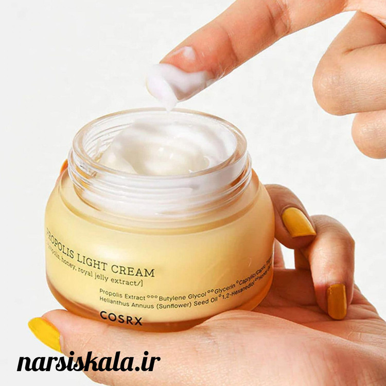 کرم آبرسان روشن کننده پوست کوزارکس COSRX Full Fit Propolis Light cream