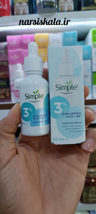 سرم آبرسان هیالورونیک اسید و ویتامین B5 سیمپل 30ml