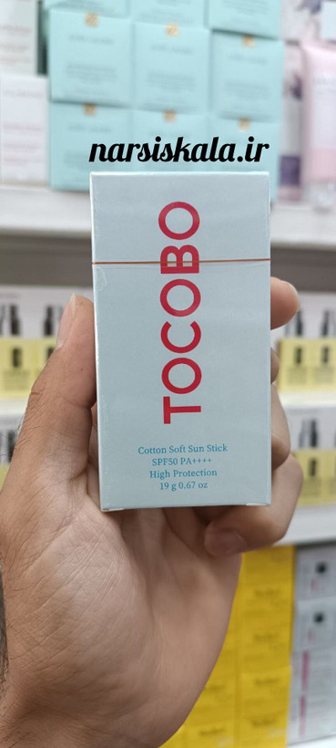 ضد آفتاب استیکی توکوبو اصل با SPF 50 حاوی عصاره پنبه کتان وزن 19 گرم