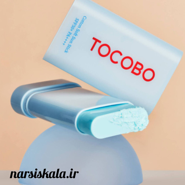 ضد آفتاب استیکی توکوبو اصل با SPF 50 حاوی عصاره پنبه کتان وزن 19 گرم