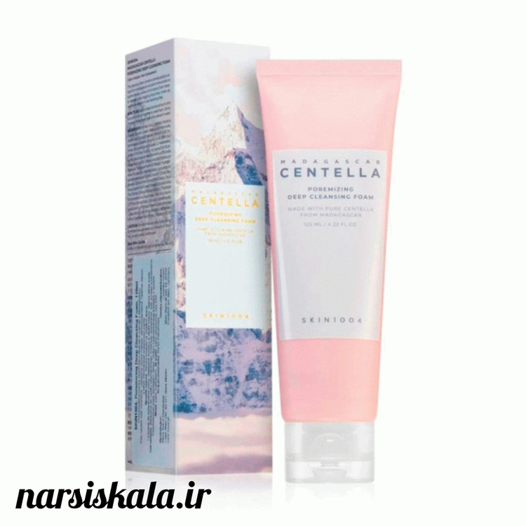 فوم شستشوی عمیق کنترل منافذ سنتلا اسکین 1004 SKIN1004 Madagascar Poremizing Deep Cleansing Foam