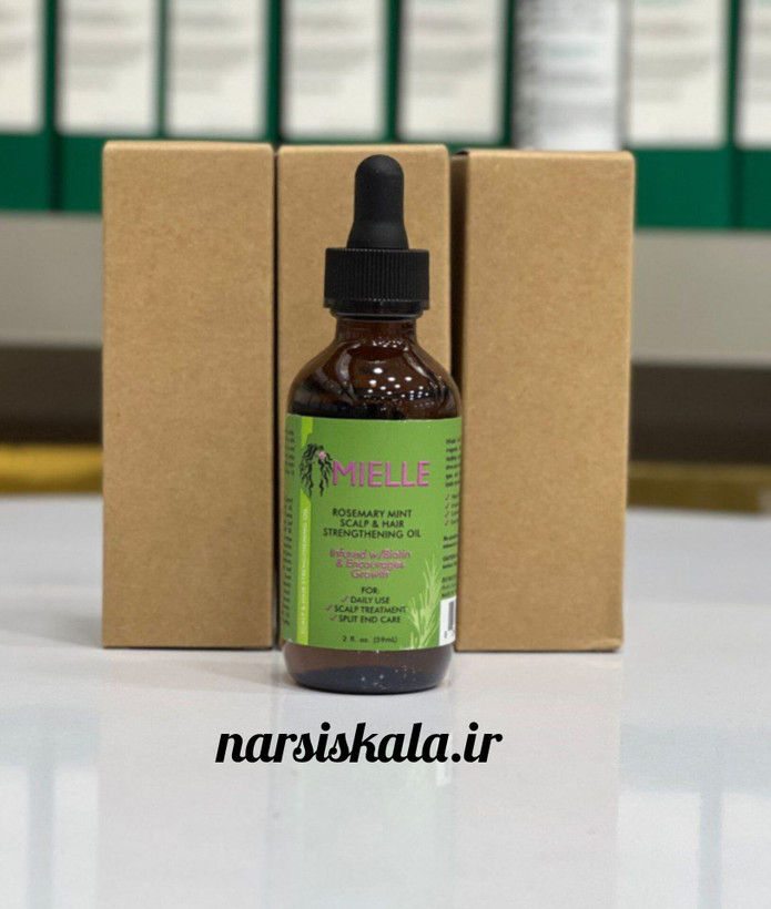 روغن *رزماری و نعناع میله* (Mielle) با حجم 60 میلیلیتر