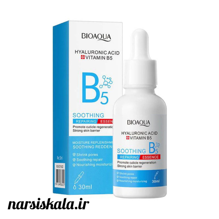 سرم ترمیم کننده مدل هیالورونیک اسید ویتامین B5 بیوآکوا