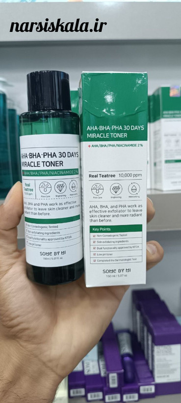 تونر معجزه 30 روزه ضد جوش و لایه بردار سام بای می اورجینال | some by mi miracle 30 days toner