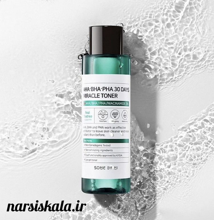 تونر معجزه 30 روزه ضد جوش و لایه بردار سام بای می اورجینال | some by mi miracle 30 days toner