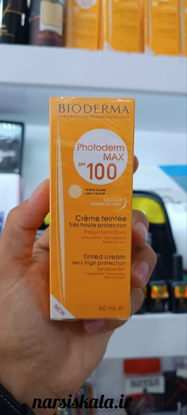 کرم ضد آفتاب رنگی Photoderm Max SPF100 بایودرما 40ml