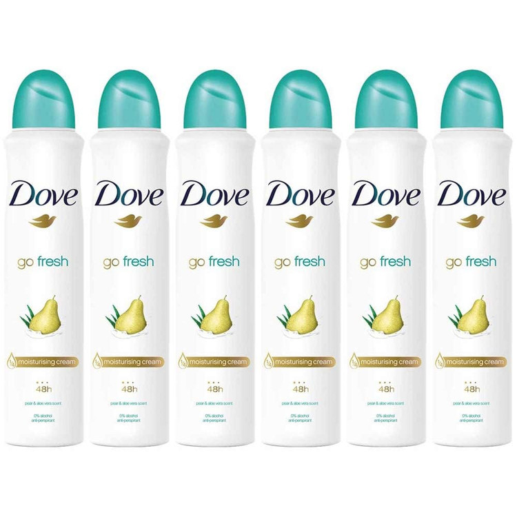 اسپری ضدتعریق داو Go Fresh با رایحه گلابی و چای سبز ۲۵۰ میلیلیتر