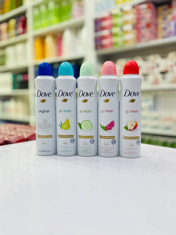 اسپری ضدتعریق داو Go Fresh با رایحه گلابی و چای سبز ۲۵۰ میلیلیتر