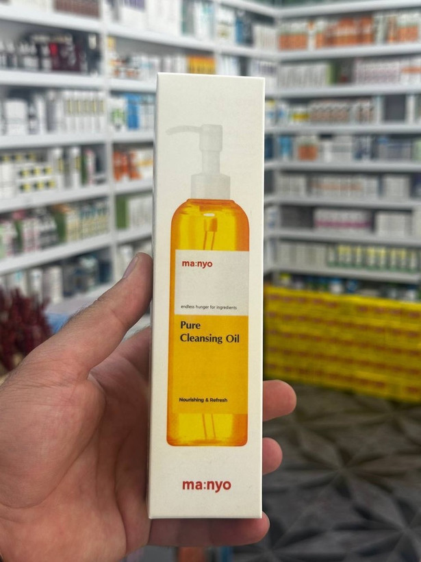 روغن پاک کننده منیو اصل Manyo Factory PURE CLEANSING OIL حجم 200 میل