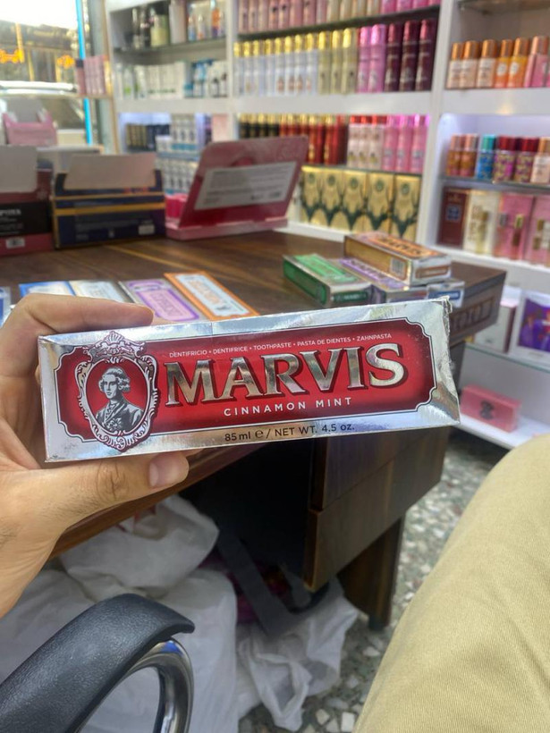 خمیردندان مارویس قرمز Marvis Cinnamon Mint