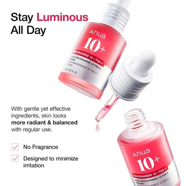 سرم نیاسینامید روشن کننده آنوا اورجینال ANUA NIACINAMIDE 10% + TXA 4% SERUM 30ml