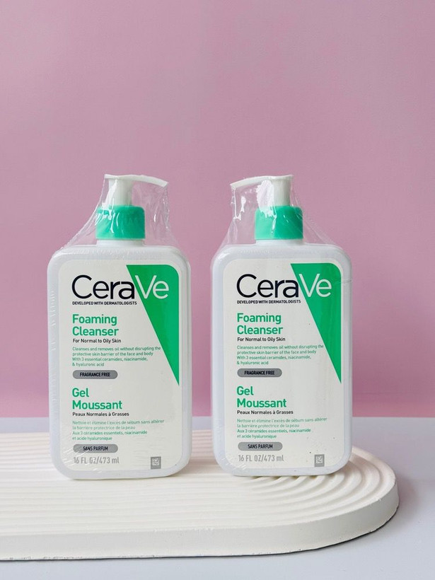ژل شستشو پوست های نرمال و چرب فومینگ سراوی CeraVe حجم 473 میل