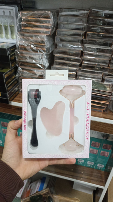 ست جید رولر ماساژ تول Jade Roller Massage Tool Set