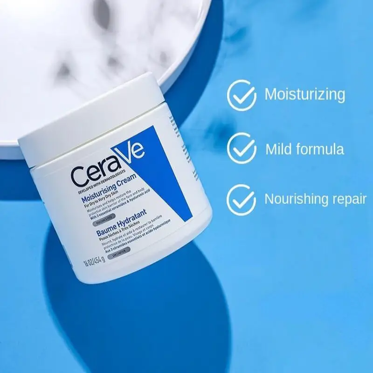کرم مرطوبکننده و آبرسان کاسهای سراوی CeraVe حجم ۳۴۰ گرم